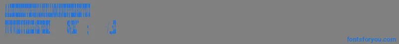 PonderosaNormal-Schriftart – Blaue Schriften auf grauem Hintergrund