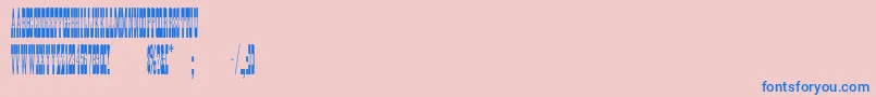 PonderosaNormal Font – Blue Fonts on Pink Background