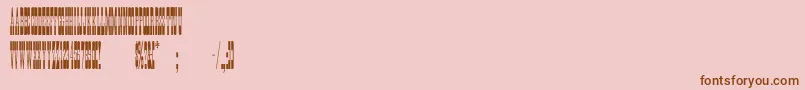 PonderosaNormal Font – Brown Fonts on Pink Background