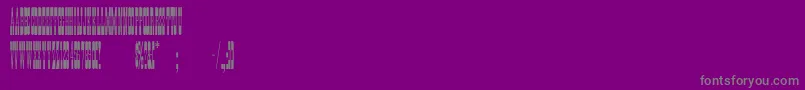 Fonte PonderosaNormal – fontes cinzas em um fundo violeta