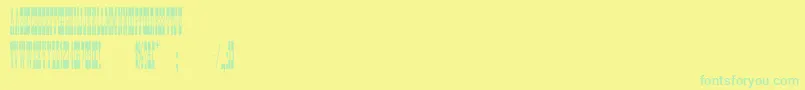 PonderosaNormal Font – Green Fonts on Yellow Background