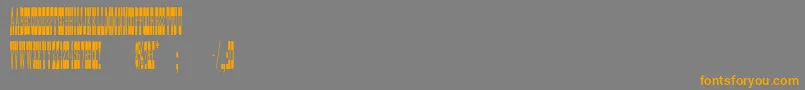 PonderosaNormal Font – Orange Fonts on Gray Background