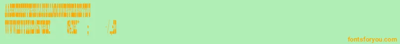 PonderosaNormal Font – Orange Fonts on Green Background