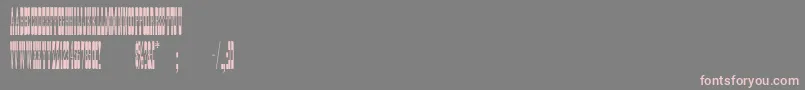 PonderosaNormal Font – Pink Fonts on Gray Background