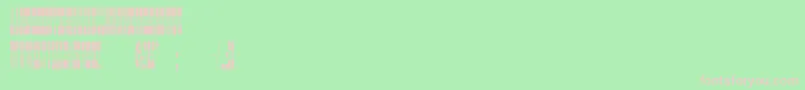 Fonte PonderosaNormal – fontes rosa em um fundo verde