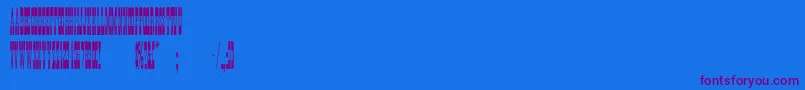PonderosaNormal Font – Purple Fonts on Blue Background