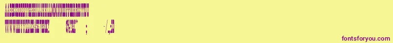 PonderosaNormal Font – Purple Fonts on Yellow Background