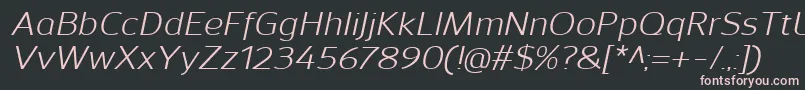 SavileItalic Font – Pink Fonts on Black Background