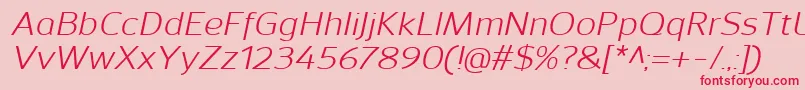 fuente SavileItalic – Fuentes Rojas Sobre Fondo Rosa