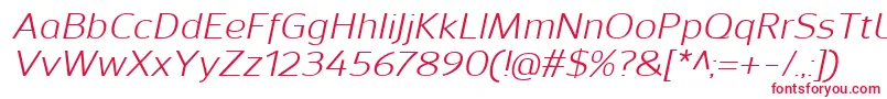 Шрифт SavileItalic – красные шрифты