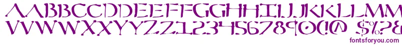 Sever Font – Purple Fonts on White Background