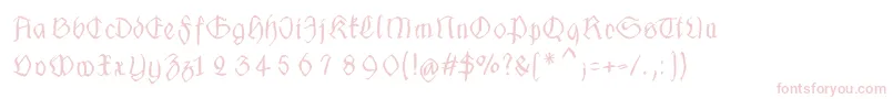 Fonte Fraxhandwrittenxtrem – fontes cor-de-rosa