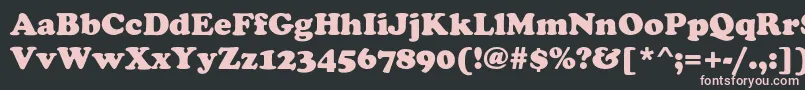 FennimoreHeavy Font – Pink Fonts on Black Background
