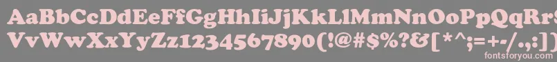FennimoreHeavy Font – Pink Fonts on Gray Background