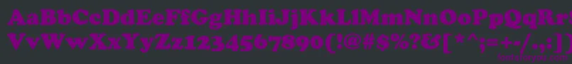 FennimoreHeavy Font – Purple Fonts on Black Background