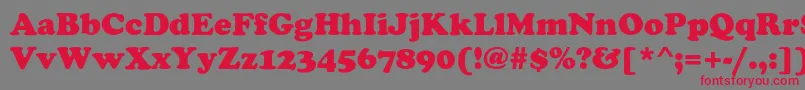 More about FennimoreHeavy Font FennimoreHeavy Font – Red Fonts on Gray Background