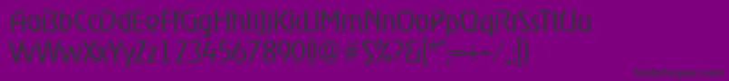 RagtimeLight Font – Black Fonts on Purple Background