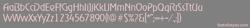 RagtimeLight Font – Pink Fonts on Gray Background