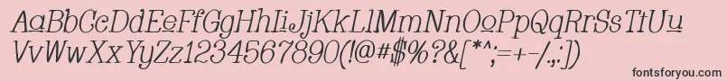 Whacui Font – Black Fonts on Pink Background