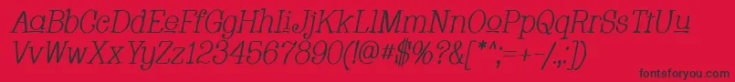 Whacui Font – Black Fonts on Red Background