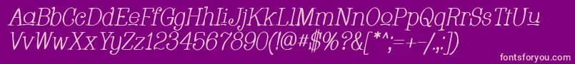 Шрифт Whacui – розовые шрифты на фиолетовом фоне