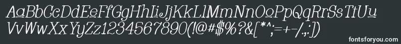 Whacui Font – White Fonts on Black Background