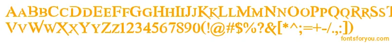 Шрифт AwerySc – оранжевые шрифты