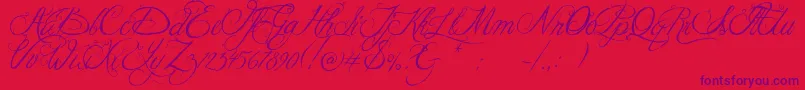 Jellykakingshat Font – Purple Fonts on Red Background