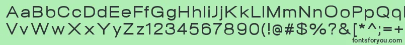 NeogramMediumextd Font – Black Fonts on Green Background