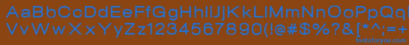 NeogramMediumextd Font – Blue Fonts on Brown Background