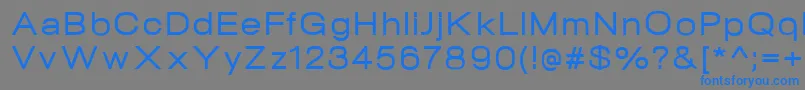 NeogramMediumextd-Schriftart – Blaue Schriften auf grauem Hintergrund