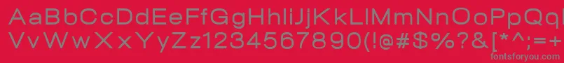 Weitere Informationen zur NeogramMediumextd-Schriftart NeogramMediumextd-Schriftart – Graue Schriften auf rotem Hintergrund