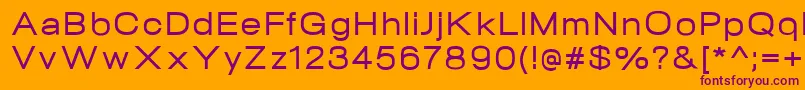 NeogramMediumextd Font – Purple Fonts on Orange Background