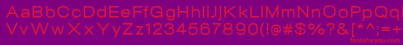 NeogramMediumextd Font – Red Fonts on Purple Background