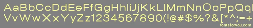 NeogramMediumextd Font – Yellow Fonts on Gray Background