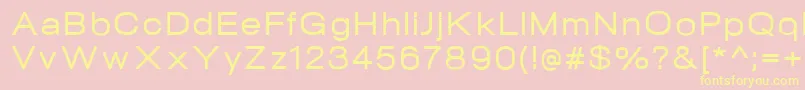 NeogramMediumextd Font – Yellow Fonts on Pink Background
