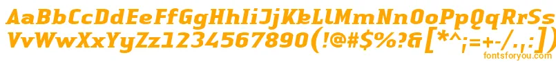 fuente LinotypeAuthenticSmallSerifBoldit – Fuentes Naranjas Sobre Fondo Blanco