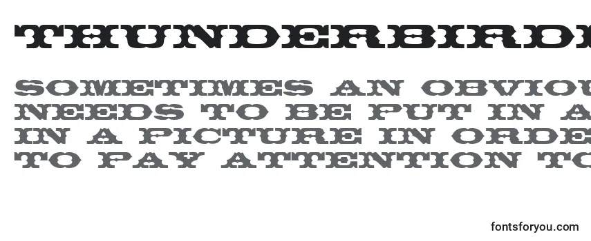 ThunderbirdBt Font