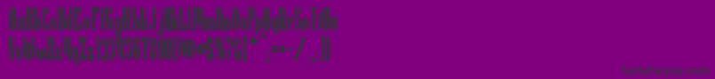 フォントUtusiStarBold – 紫の背景に黒い文字