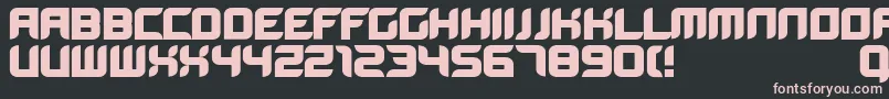 Bloodwaxbold Font – Pink Fonts on Black Background