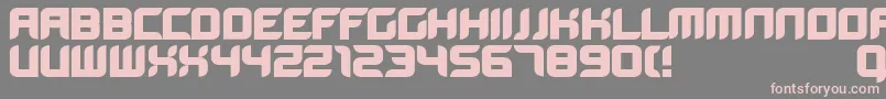 Шрифт Bloodwaxbold – розовые шрифты на сером фоне