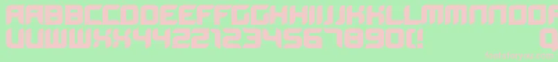 Bloodwaxbold-fontti – vaaleanpunaiset fontit vihreällä taustalla