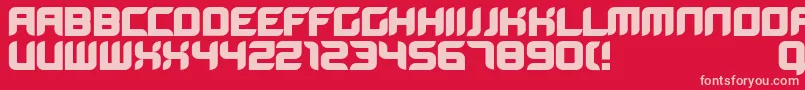 フォントBloodwaxbold – 赤い背景にピンクのフォント
