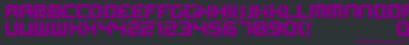 Шрифт Bloodwaxbold – фиолетовые шрифты на чёрном фоне