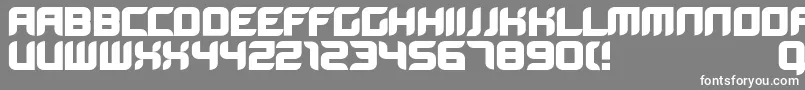 フォントBloodwaxbold – 灰色の背景に白い文字
