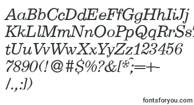 E710RomanItalic font – Fonts Starting With E