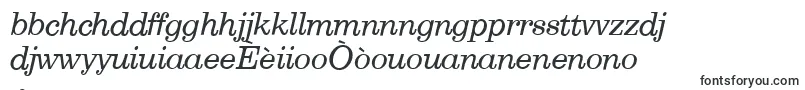 Шрифт E710RomanItalic – креольские шрифты