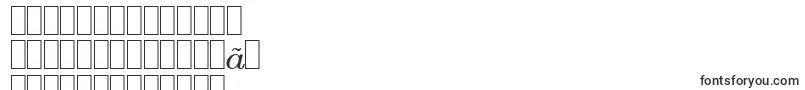 Шрифт E710RomanItalic – корейские шрифты