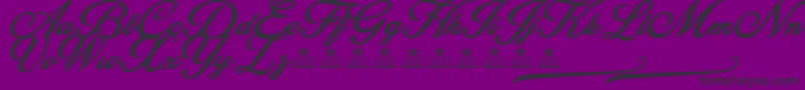 Police BlessedPersonalUse – polices noires sur fond violet