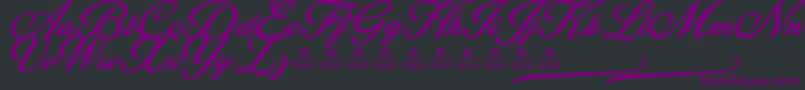BlessedPersonalUse Font – Purple Fonts on Black Background